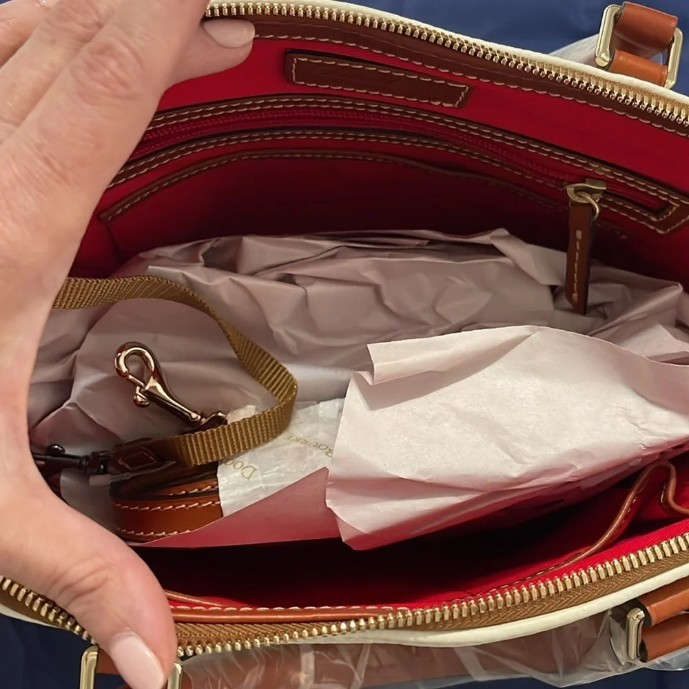 NWT Dooney & Bourke Zip Zip Satchel (BONE) - Picture 12 of 14